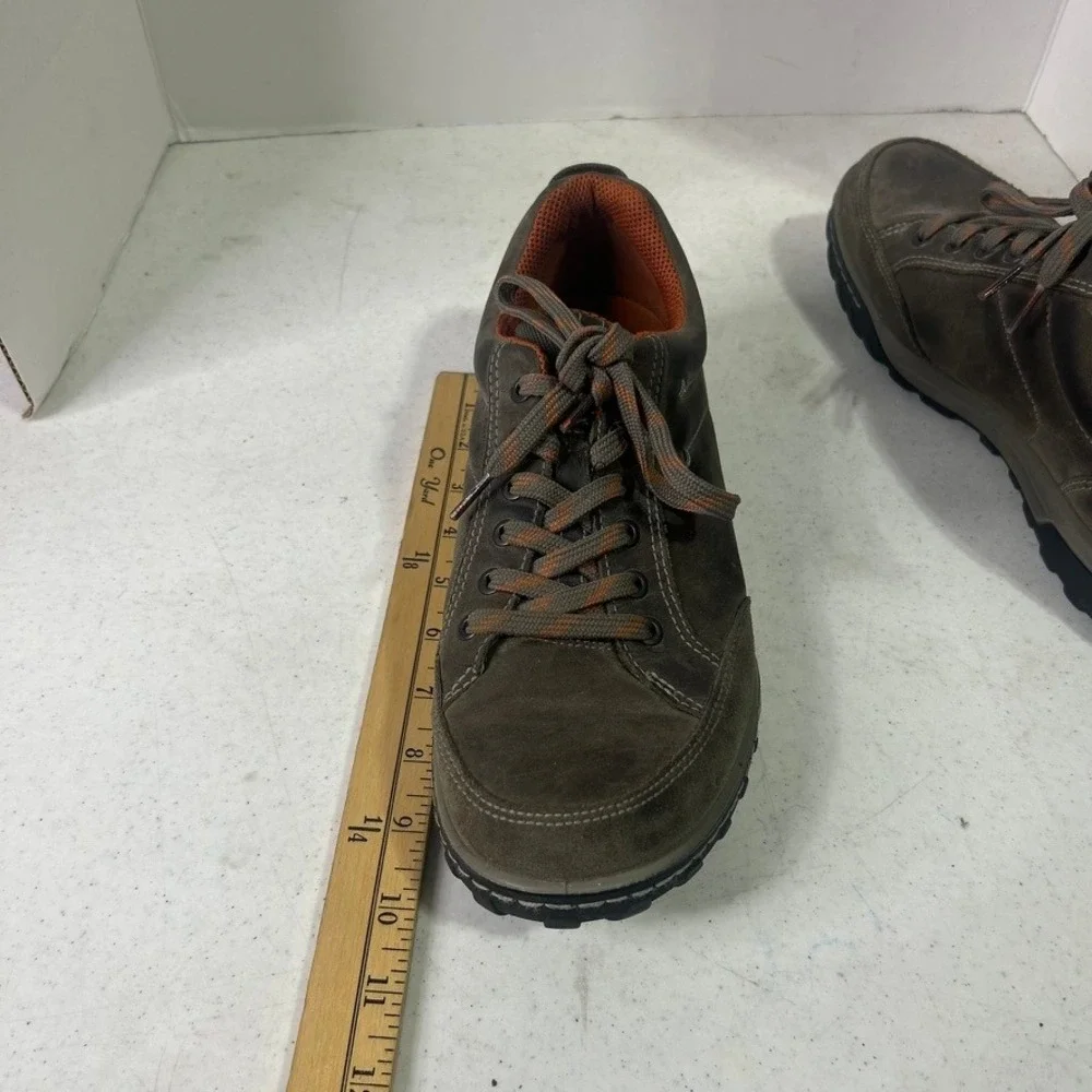 Ecco Receptor Technology Mens Brown Leather Hiking Shoes Sneakers Size 42